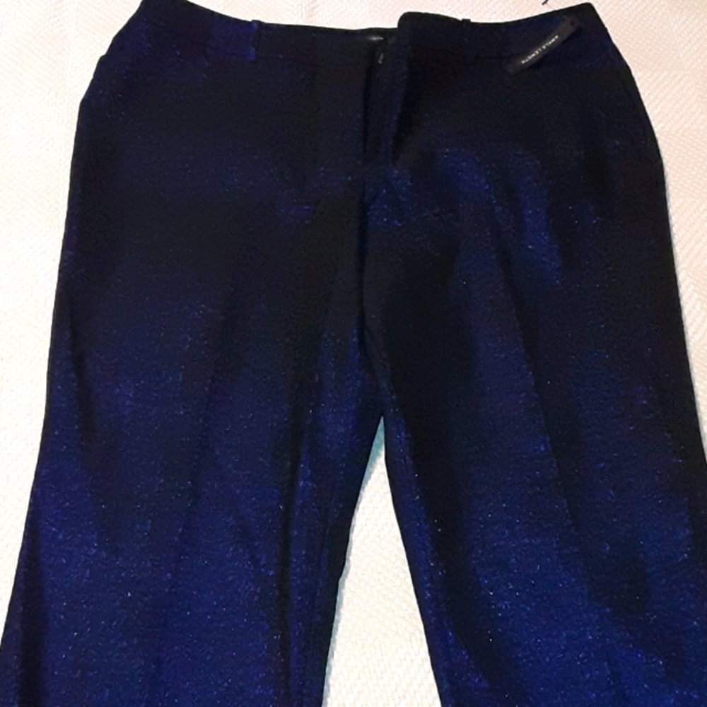 Worthington ankle length blue shimmer pants